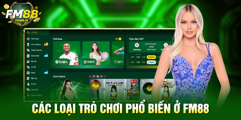 FAQ - Câu hỏi liên quan - Các loại trò chơi phổ biến ở Fm88